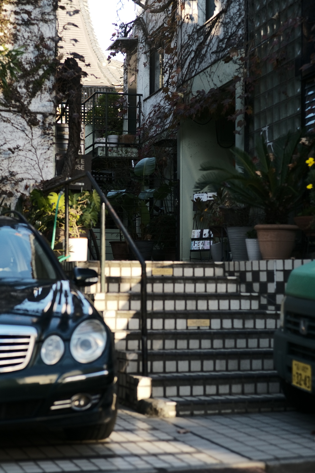 ギャラリー、階段を上がったところにあります