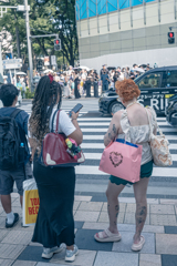 ピンキーな信号待ち