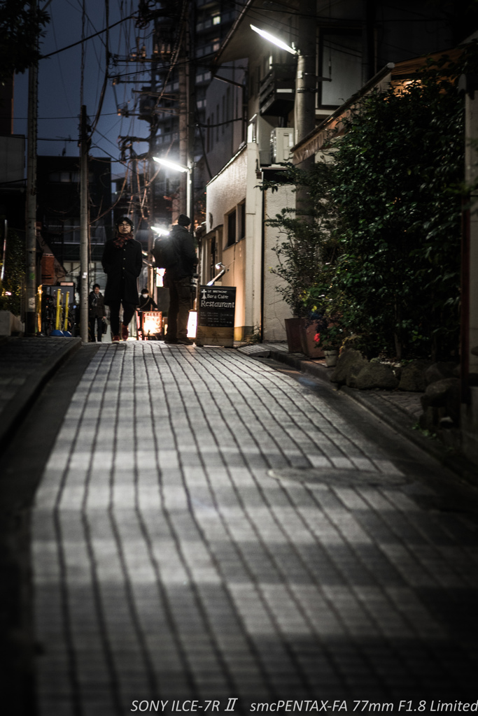 神楽坂の夕景