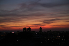 たった今--夕焼け