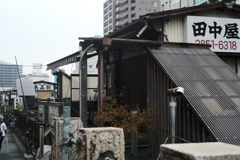 神田川柳橋付近屋形船