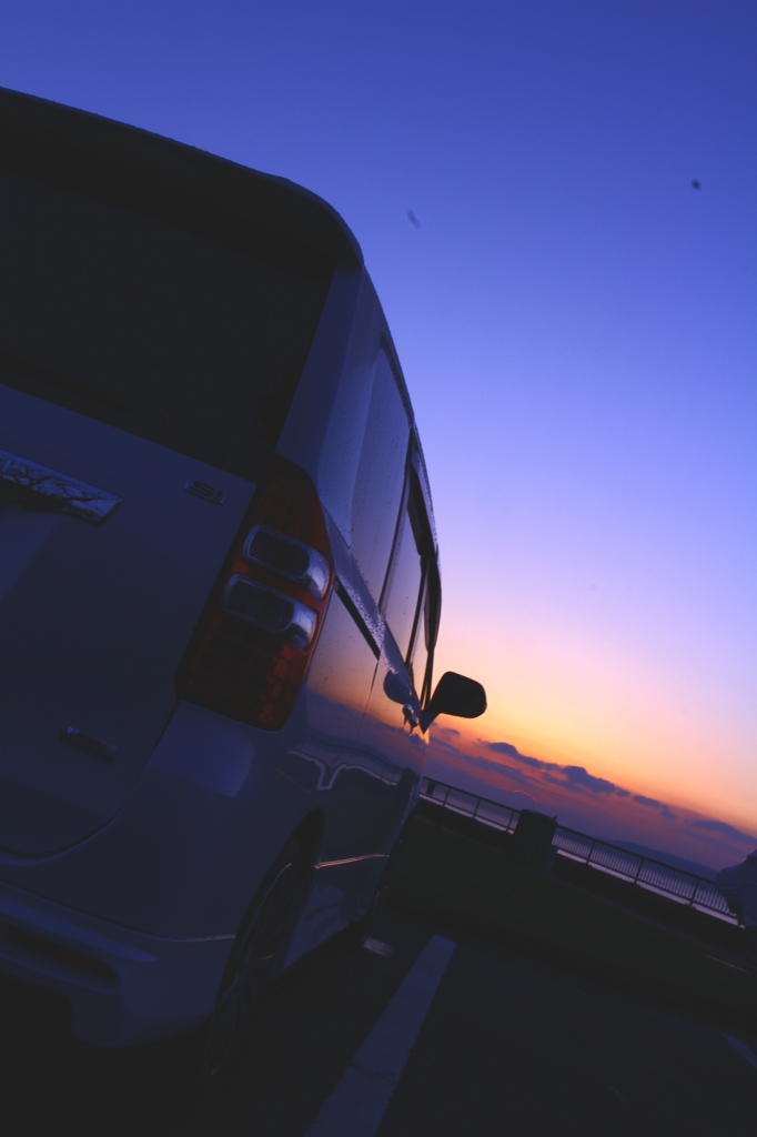 仕事帰りの朝焼け03