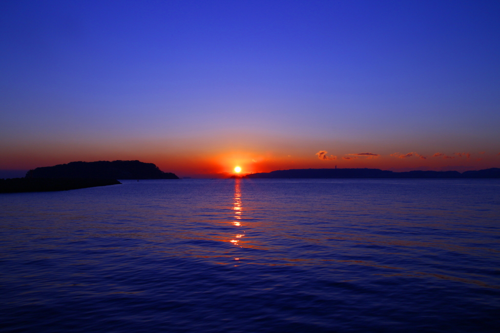 猿島の夜明け001