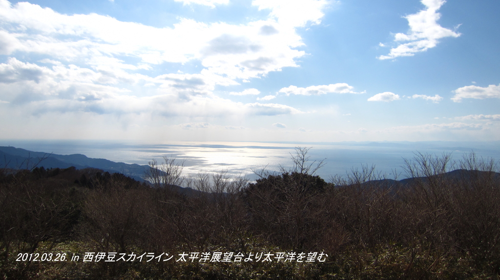 西伊豆スカイラインより太平洋を望む
