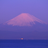 立石の赤富士