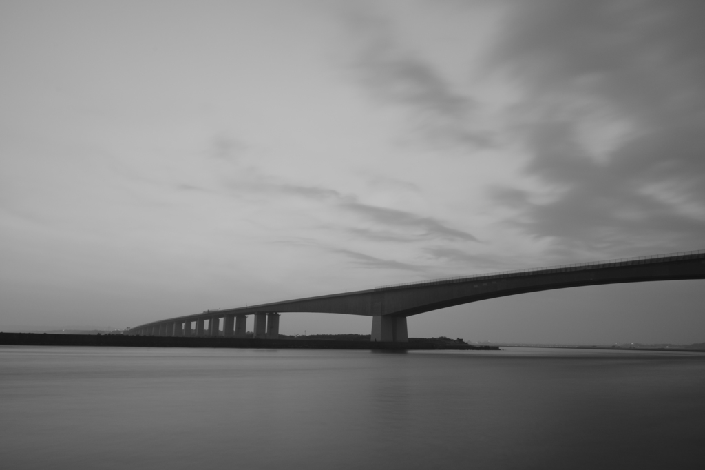 Hamana strait bridge ~Monochrome ver~