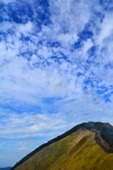 曽爾高原の広がる青空