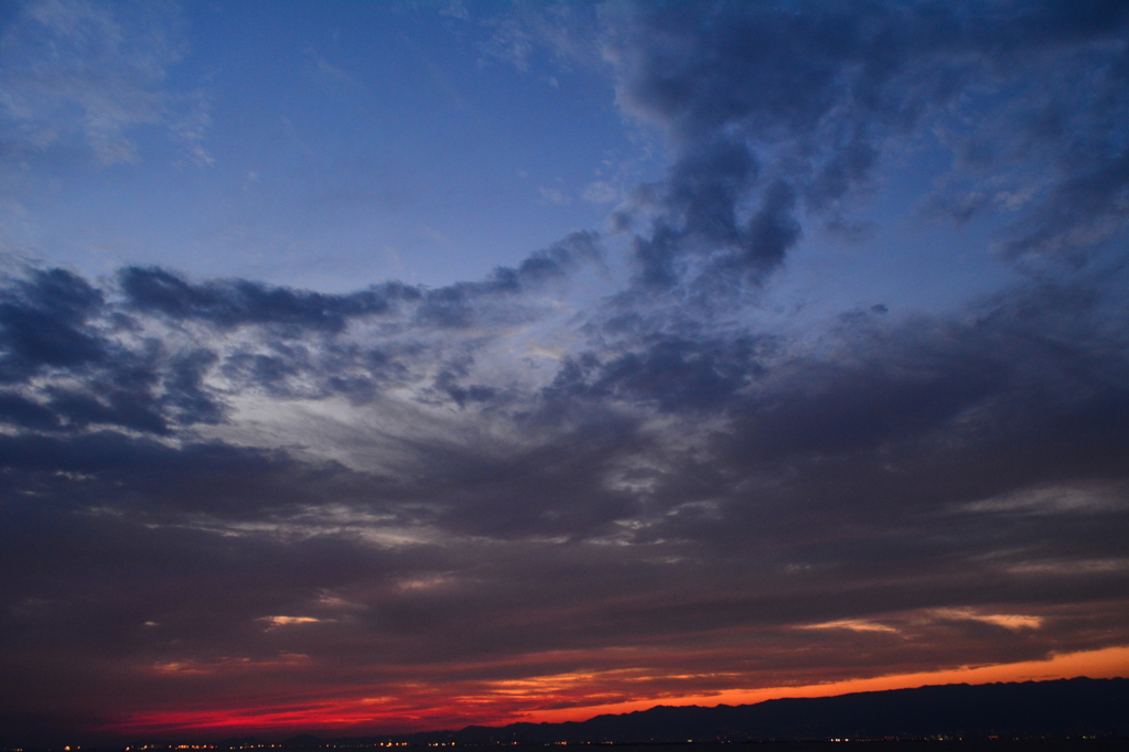 台風前の夕焼け２