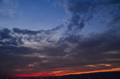 台風前の夕焼け２