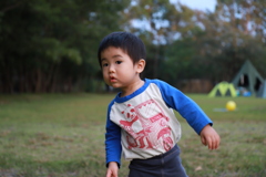 キャンプ場にて