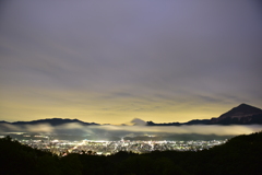 秩父夜景と雲海