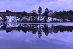 早掛沼の水鏡