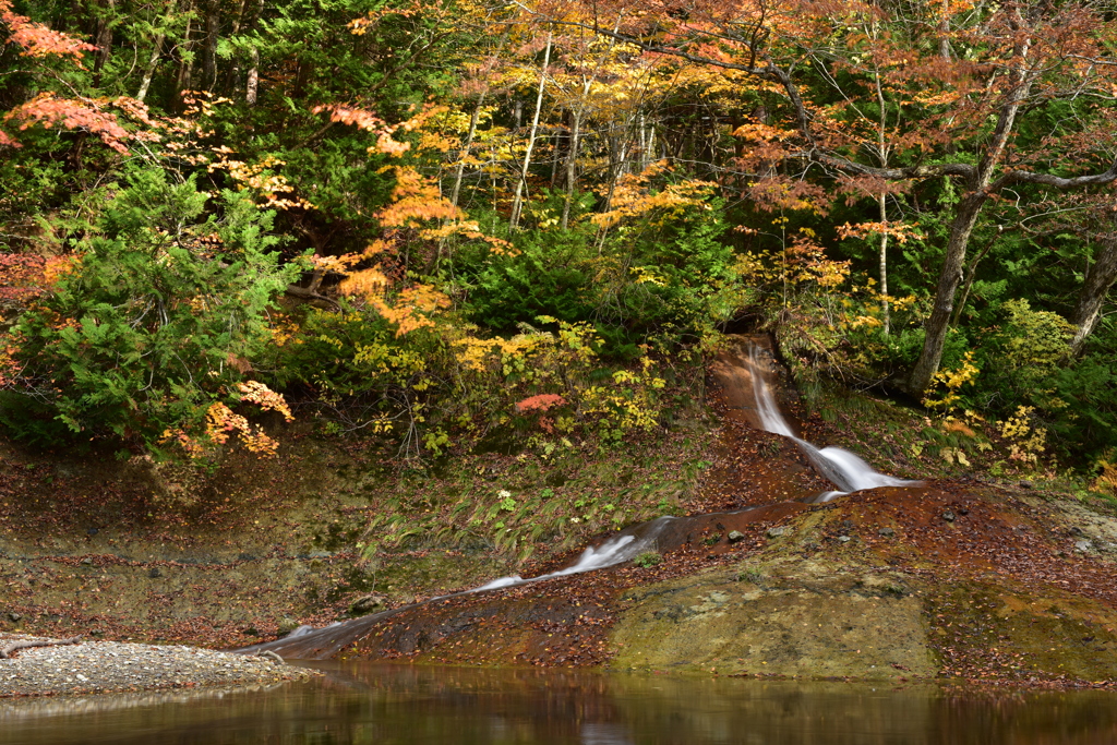 薬研渓流の秋　Ⅹ∼名もなき滝～