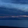 雲間からの夕暮れ