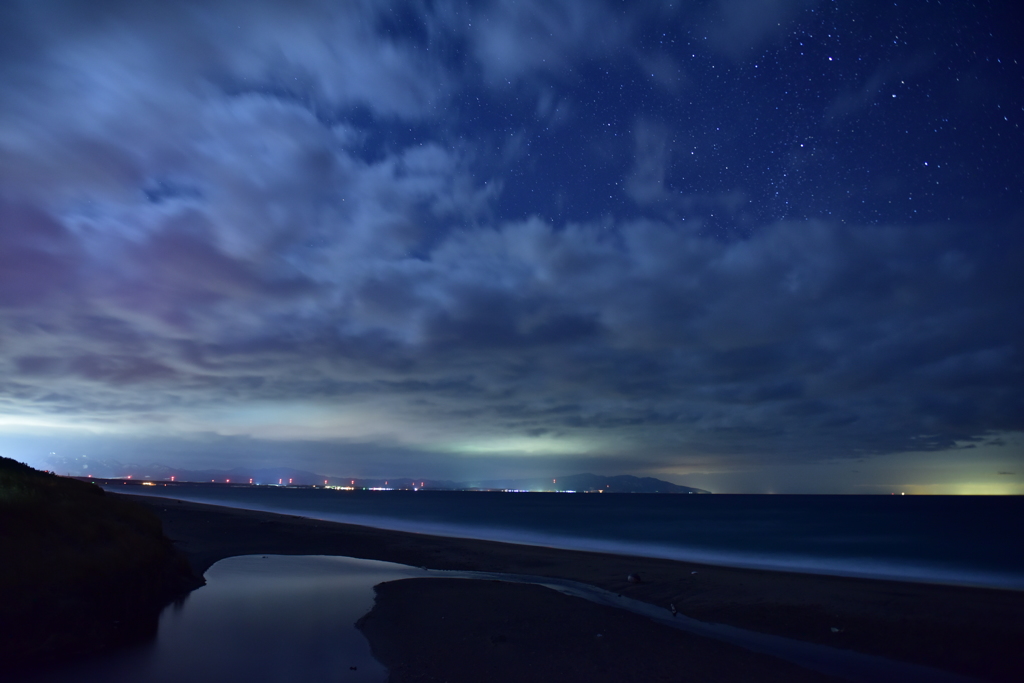 袰部川夜景