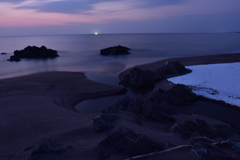 イカ釣りの漁火・・・朝近し