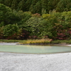 恐山、宇曽利湖エメラルド