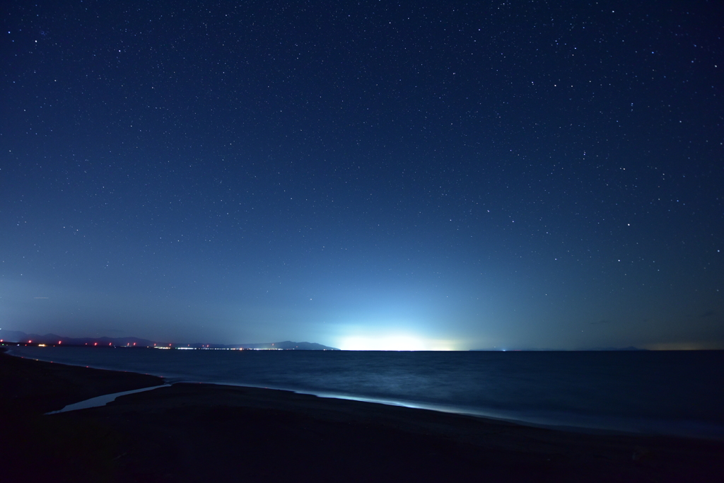 袰部川漁火夜景