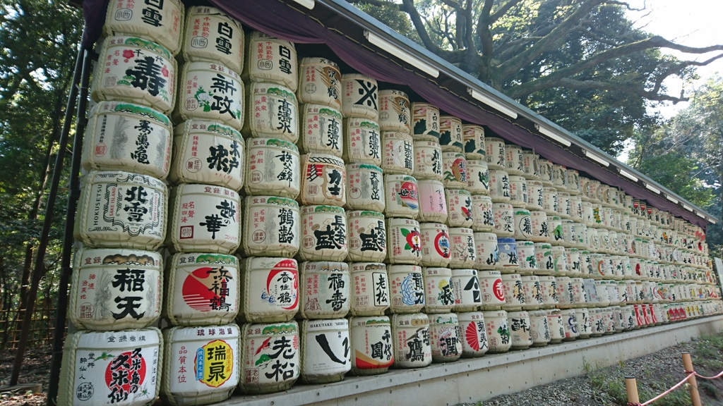 明治神宮　日本酒奉納１