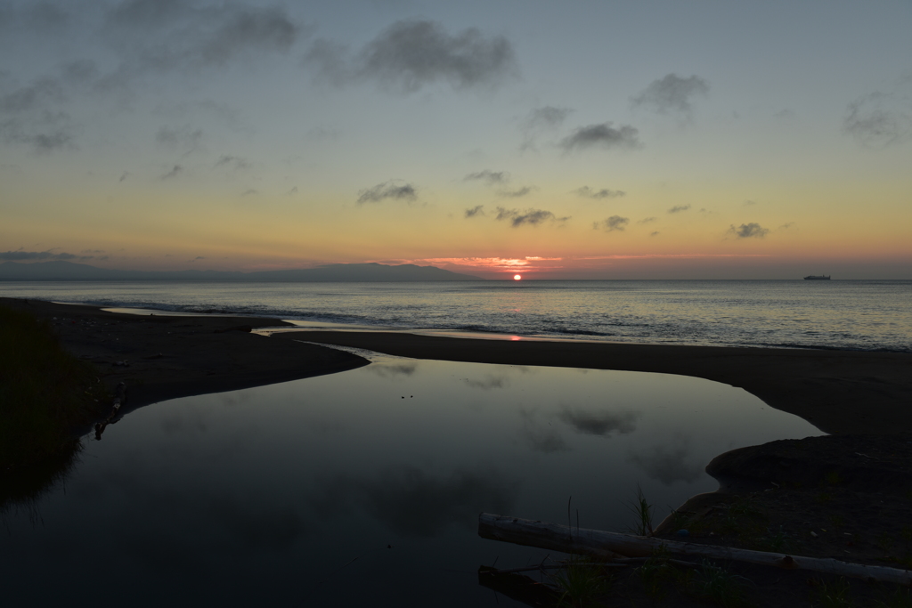 日没直前