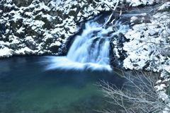 雪景色の小滝