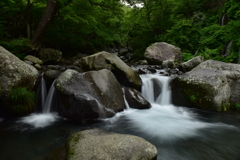 吐竜の滝、その脇にある主役