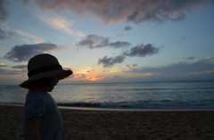 夕日