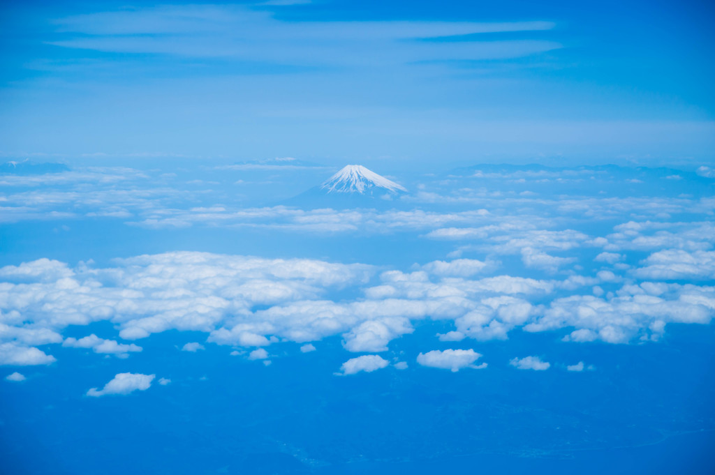 霊峰を見下ろす