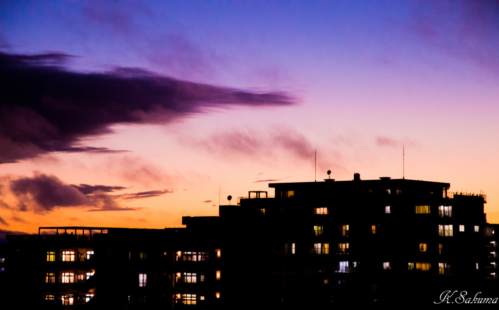 いつもの夕景