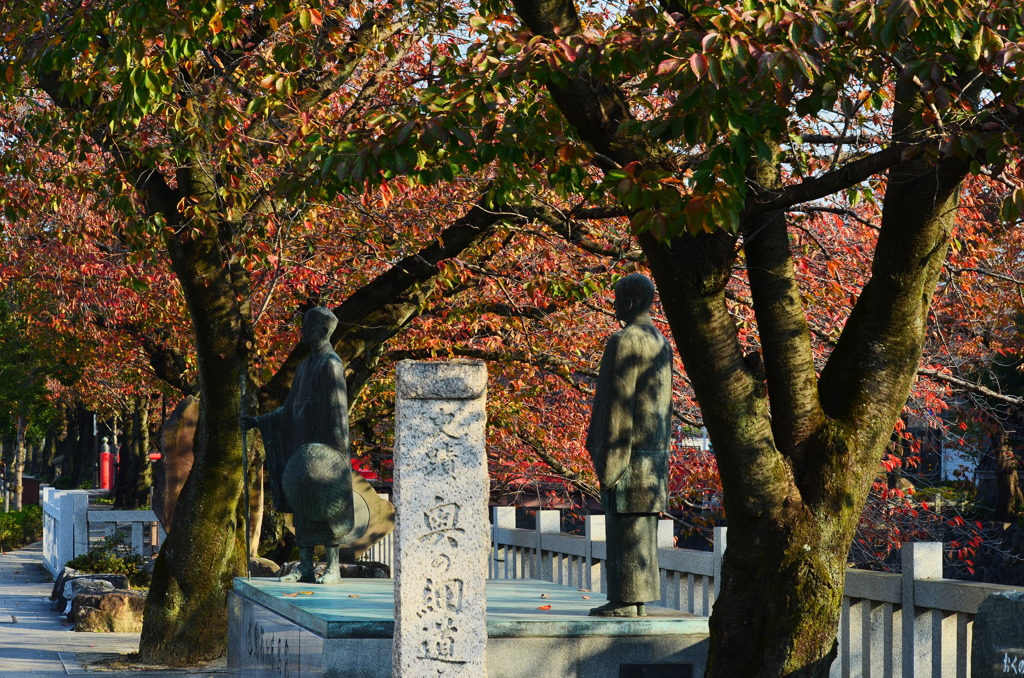 水門川の紅葉