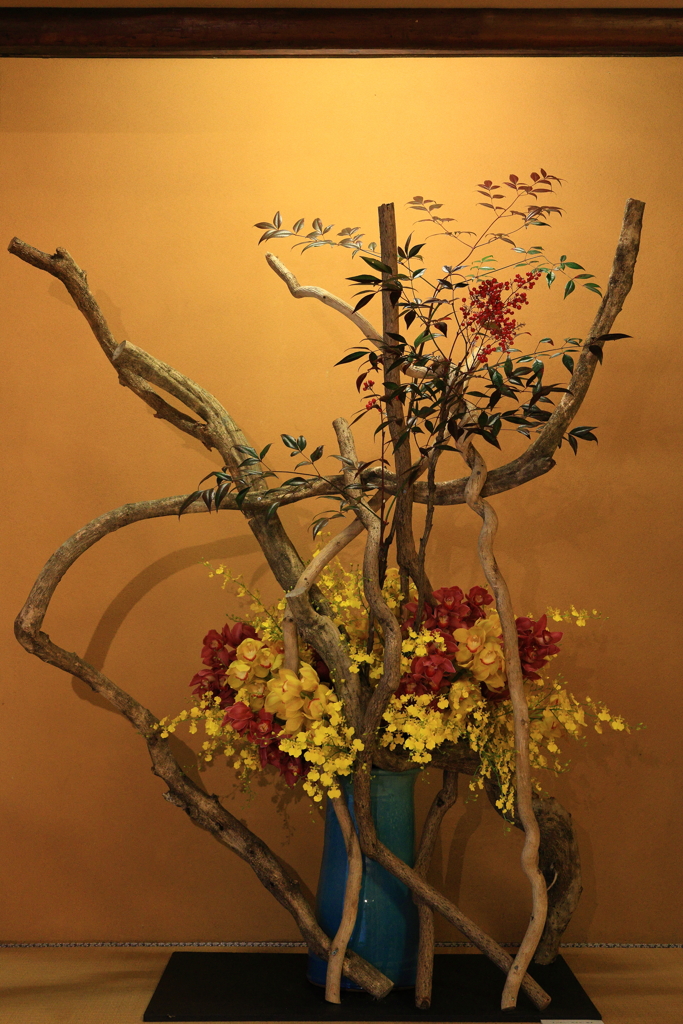 古民家と洋ラン・・・②