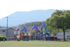 早朝の公園・・・