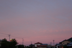 仕事帰りに眺めた空・・・