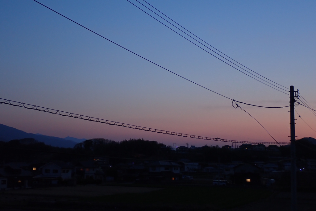 夕焼け・・・
