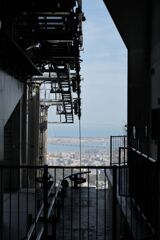 下りの出発時間を待つ・・・