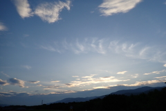 仕事帰りに眺めた空・・・