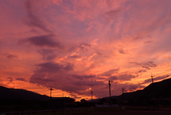 仕事帰りに眺めた空・・・