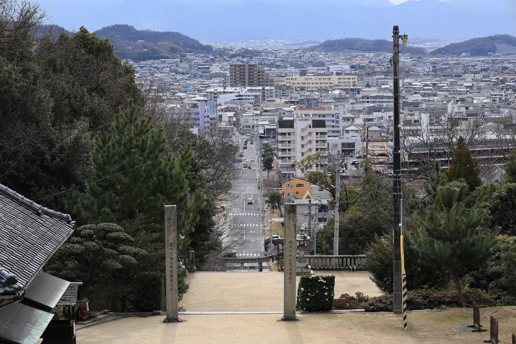 まっすぐ続く道・・・