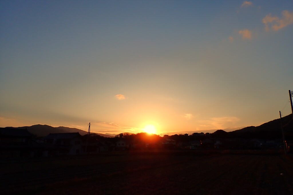 夕陽・・・