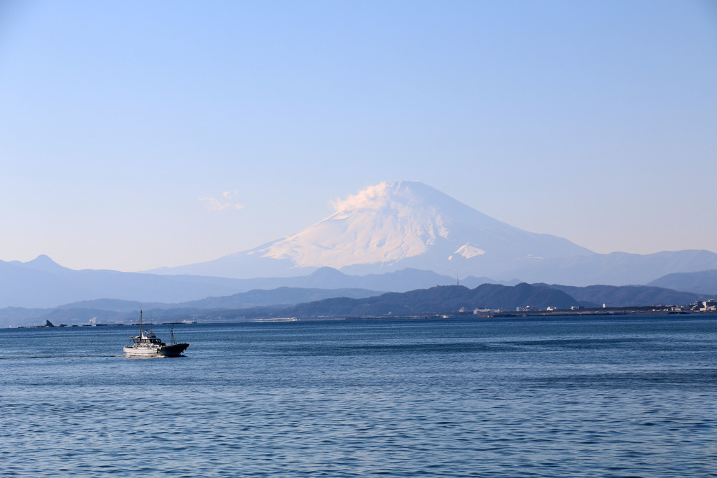 江ノ島からの富士山