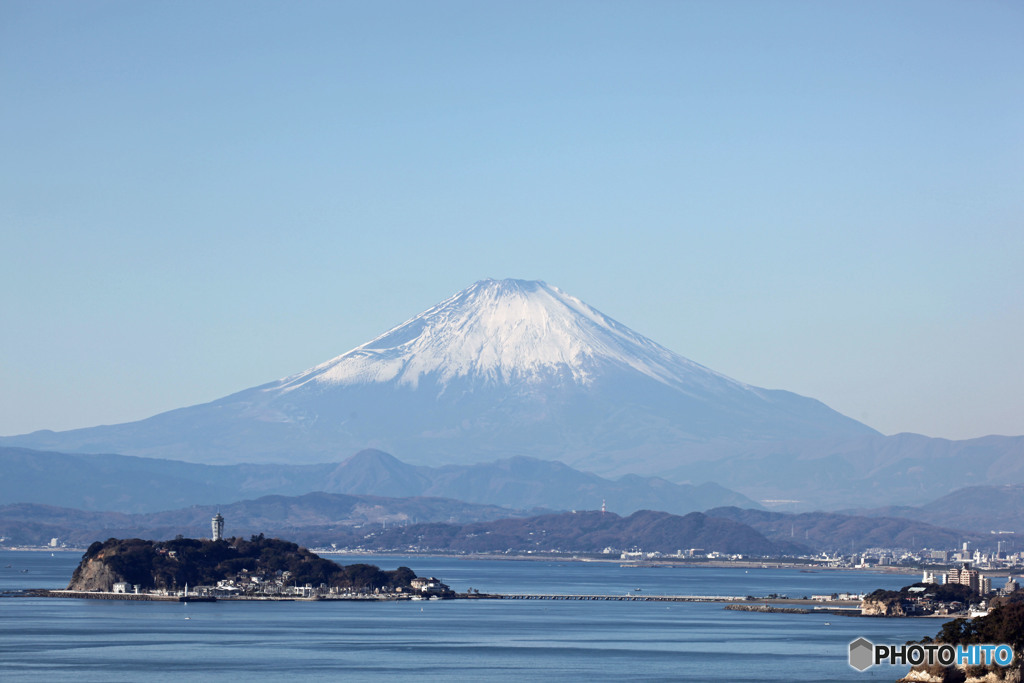 江ノ島越しのMt Fuji