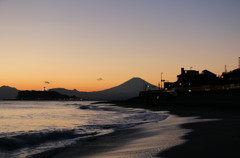 稲村ガ崎からの富士山