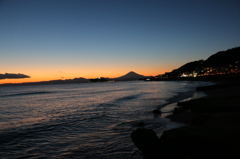 稲村ガ崎からの富士山