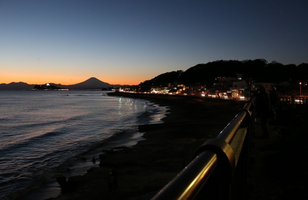 稲村ガ崎からの富士山