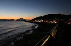 稲村ガ崎からの富士山