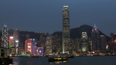 香港香港島夜景