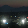 横浜球場と富士山