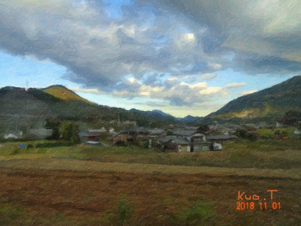 Snap Art　《中央線から見る田園風景》