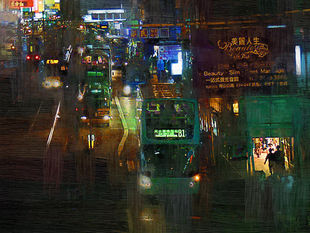 香港元朗夜景