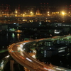 横浜港保税区夜景と首都高